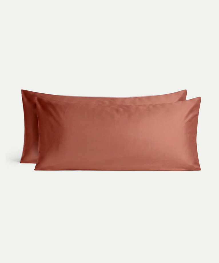 Set of 2 Pillowcases Egyptian Cotton 400TC Sateen | Solterra