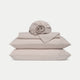 Duvet Cover Set & Fitted Sheet Washed Linen | Oat