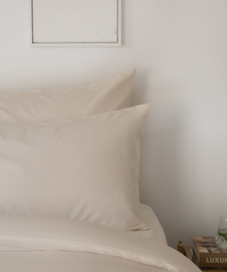 Pillowcase Egyptian Cotton Sateen 400 TC | Cream