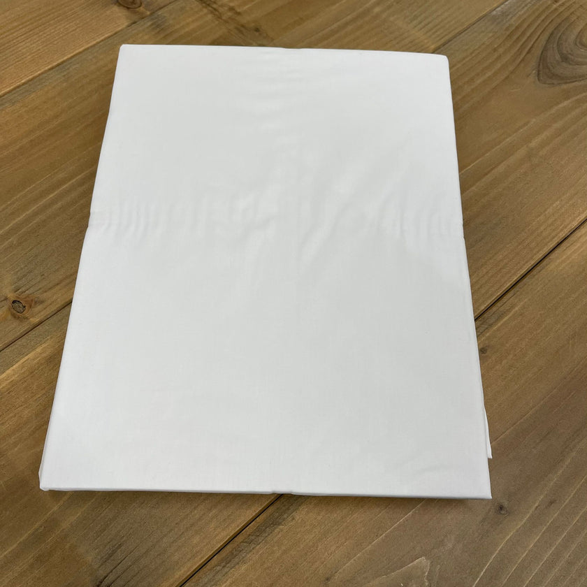 Egyptian Cotton Fitted Sheet Sateen 400TC | White |OUTLET