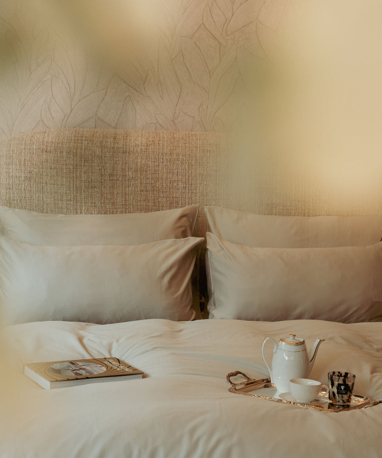 Duvet Cover Set Egyptian Cotton Sateen 400 TC | Champagne