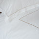 Duvet Cover Set & Fitted Sheet Egyptian Cotton Percale | Carmel White