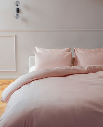 Duvet Cover Set Egyptian Cotton Percale 400 TC | Blush Pink Duvet Cover Set Egyptian Cotton Percale 400 TC | Blush Pink