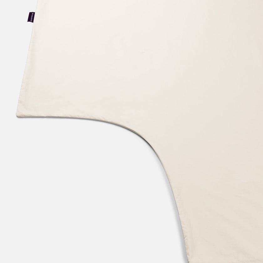 Kids Duvet Cover Egyptian Cotton Percale 400TC Chalk White - Petit Hôtel