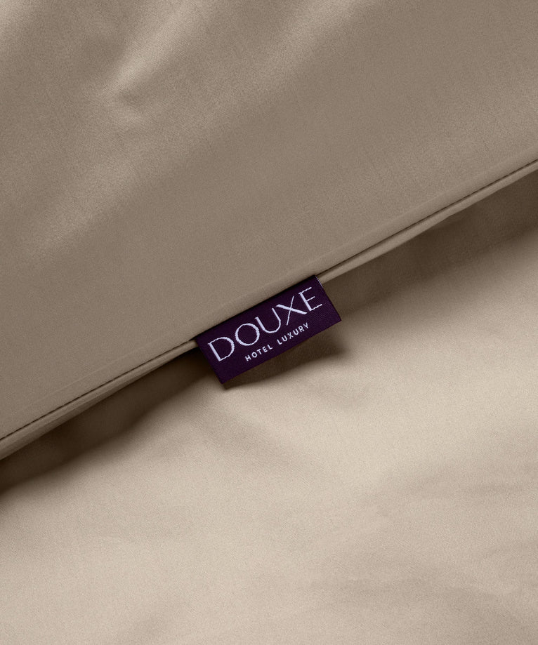 Duvet Cover Set & Fitted Sheet Egyptian Cotton Sateen | Champagne