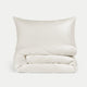 Duvet Cover Set Egyptian Cotton Sateen 400 TC | Cream