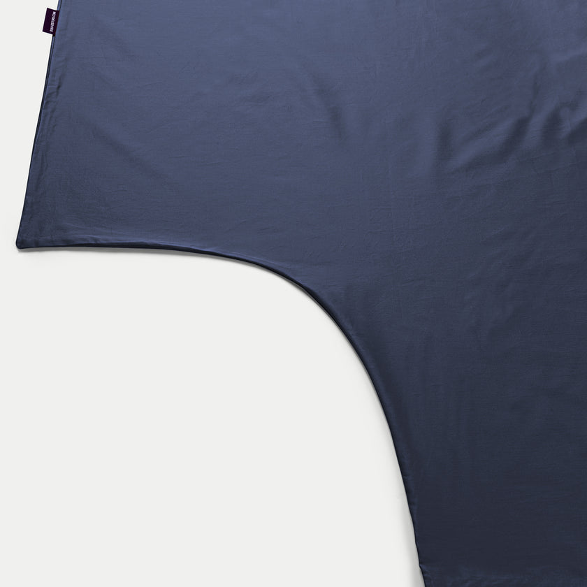 Duvet Cover Set & Fitted Sheet Sateen | Harbour Blue