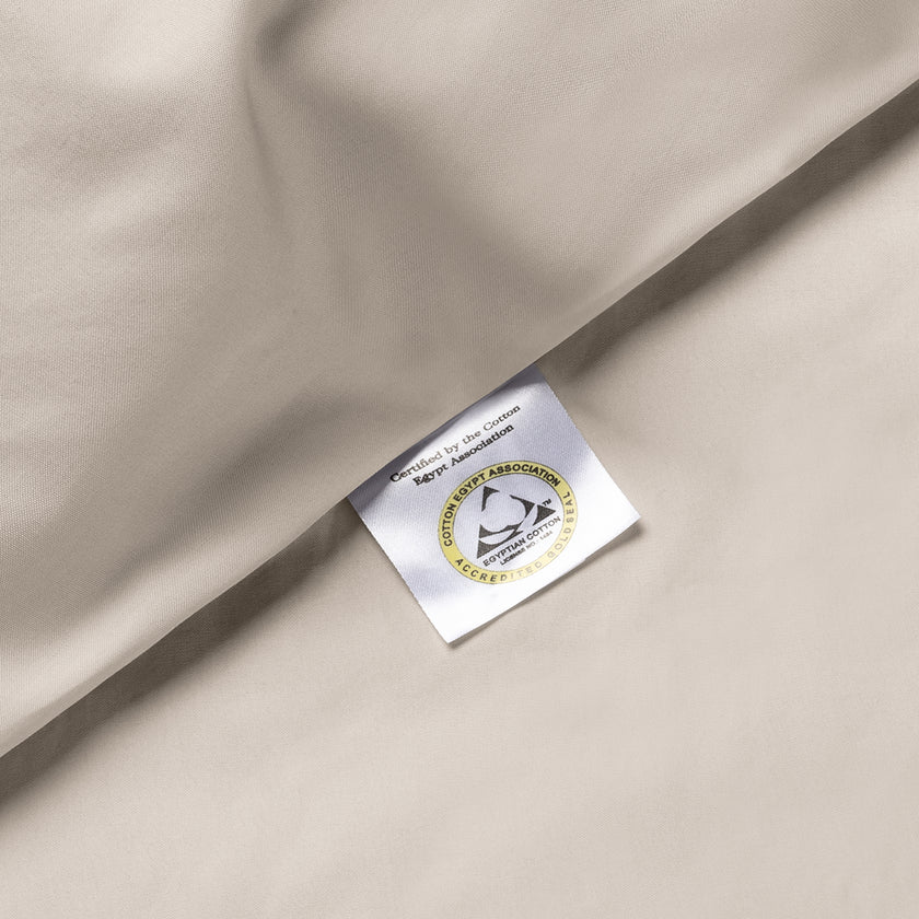 Duvet Cover Set Egyptian Cotton Percale 400 TC | Latte