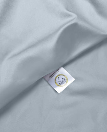 Duvet Cover Set Egyptian Cotton Sateen 400 TC | Misty Blue | Outlet Duvet Cover Set Egyptian Cotton Sateen 400 TC | Misty Blue | Outlet