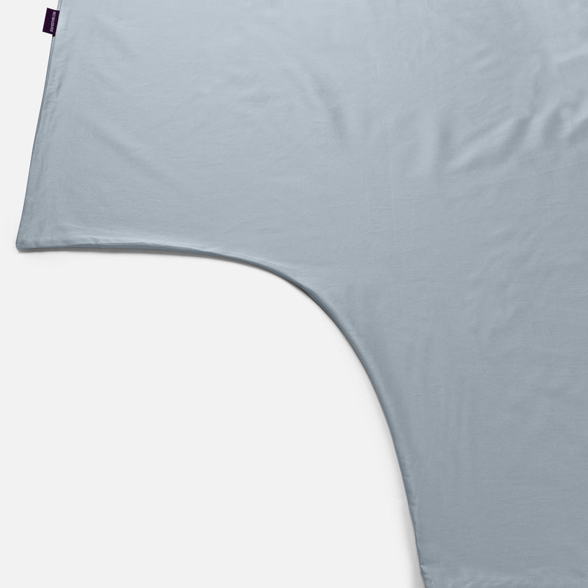 Duvet Cover Set Egyptian Cotton Sateen 400 TC | Misty Blue | Outlet