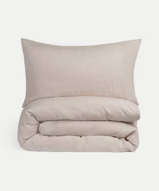 Duvet cover set Washed Linen | Oat Duvet cover set Washed Linen | Oat