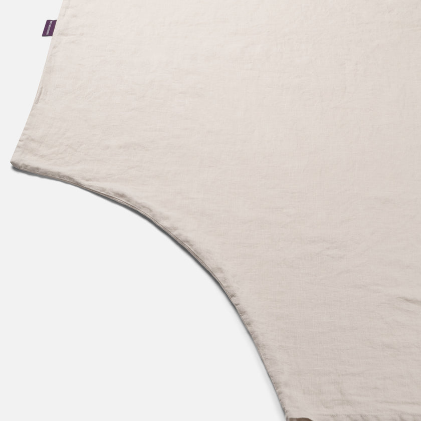 Duvet Cover Set & Fitted Sheet Washed Linen | Oat