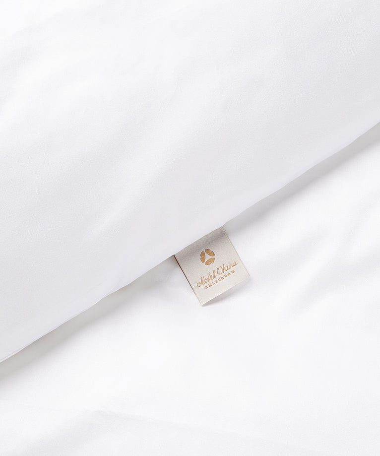 Okura Duvet Cover Set Egyptian Cotton 600TC Sateen | White