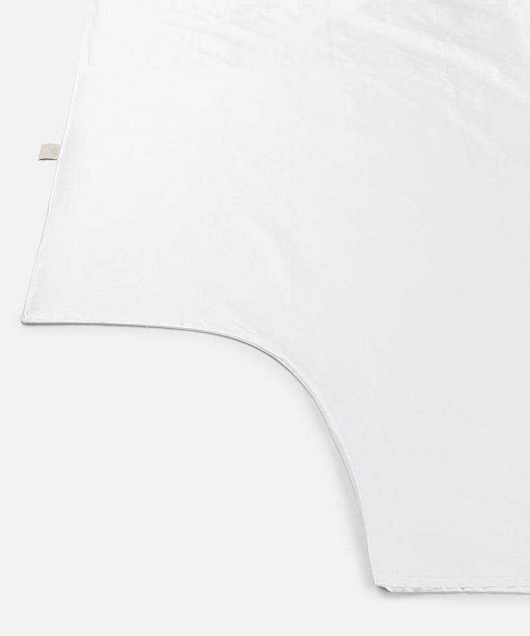 Okura Duvet Cover Set Egyptian Cotton 600TC Sateen | White