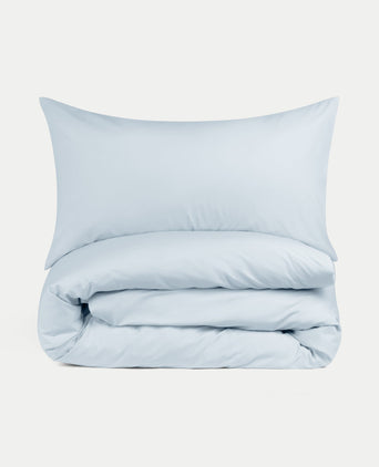 Kids Duvet Cover Egyptian Cotton Percale 400TC Pastel Blue - Petit Hôtel Kids Duvet Cover Egyptian Cotton Percale 400TC Pastel Blue - Petit Hôtel