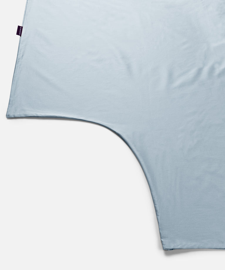 Duvet Cover Set Egyptian Cotton Sateen 400 TC | Pastel Blue