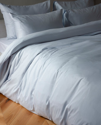 Duvet Cover Set Egyptian Cotton Sateen 400 TC | Pastel Blue Duvet Cover Set Egyptian Cotton Sateen 400 TC | Pastel Blue
