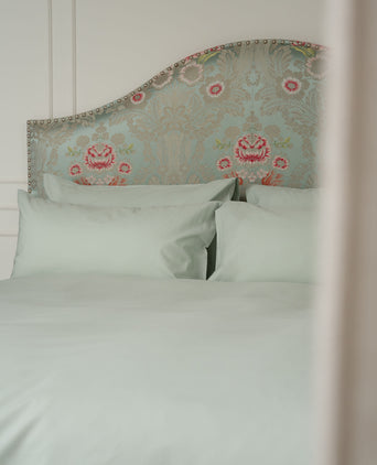 Duvet Cover Set Egyptian Cotton Percale 400 TC | Pastel Green Duvet Cover Set Egyptian Cotton Percale 400 TC | Pastel Green