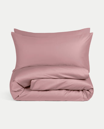 Duvet Cover Set & Fitted Sheet Egyptian Cotton Sateen | Blush Pink Duvet Cover Set & Fitted Sheet Egyptian Cotton Sateen | Blush Pink