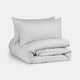 Duvet Cover Set Egyptian Cotton Percale 400 TC | Silver Grey