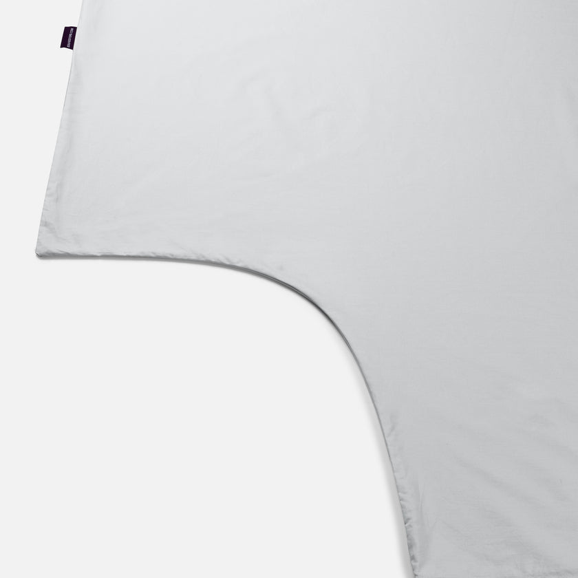 Duvet Cover Set Egyptian Cotton Percale 400 TC | Silver Grey