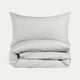 Duvet Cover Set 400TC Percale Egyptian Cotton | Silver Grey