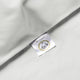 Kids Duvet Cover Egyptian Cotton Percale 400TC Silver Grey - Petit Hôtel