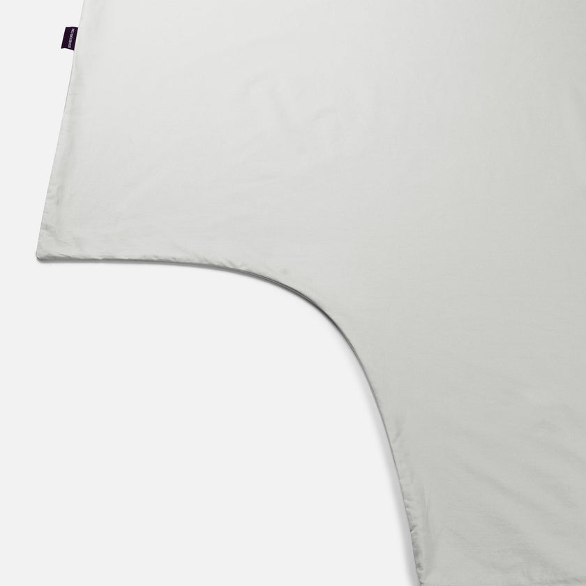 Kids Duvet Cover Egyptian Cotton Percale 400TC Silver Grey - Petit Hôtel
