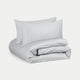 Duvet Cover Set Egyptian Cotton Sateen 400 TC | Silver Grey