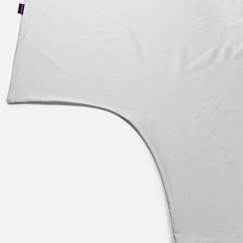 Duvet Cover Set Egyptian Cotton Sateen 400 TC | Silver Grey