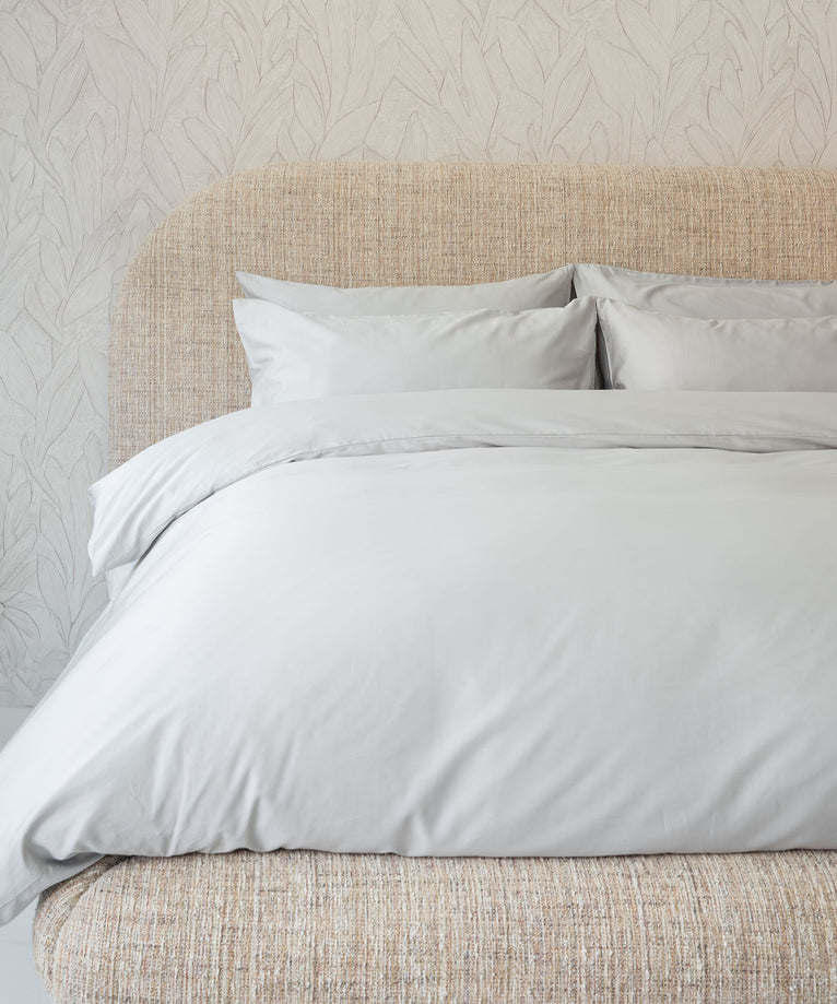Duvet Cover Set Egyptian Cotton Sateen 400 TC | Silver Grey