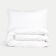 Duvet Cover Set Egyptian Cotton Percale 400 TC | White