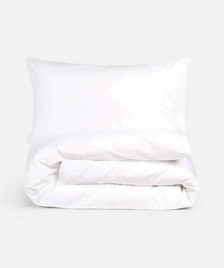 Kids Duvet Cover Egyptian Cotton Percale 400TC White - Petit Hôtel