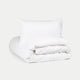 Duvet Cover Set Egyptian Cotton Percale 400 TC | White