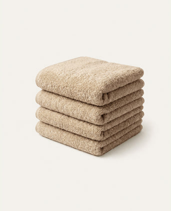 Guest towel zero-twist cotton 30x30 cm (4 pcs) | Latte Guest towel zero-twist cotton 30x30 cm (4 pcs) | Latte