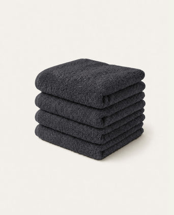 Guest towel zero-twist cotton 30x30 cm (4 pcs) | Anthracite Guest towel zero-twist cotton 30x30 cm (4 pcs) | Anthracite