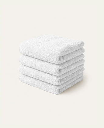 Guest towel zero-twist cotton 30x30 cm (4 pcs) | White Guest towel zero-twist cotton 30x30 cm (4 pcs) | White