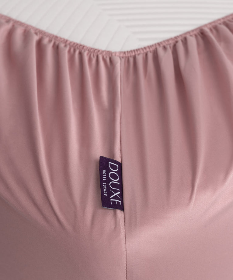 Kids Fitted Sheet Egyptian Cotton Sateen 400TC Blush Pink - Petit Hôtel