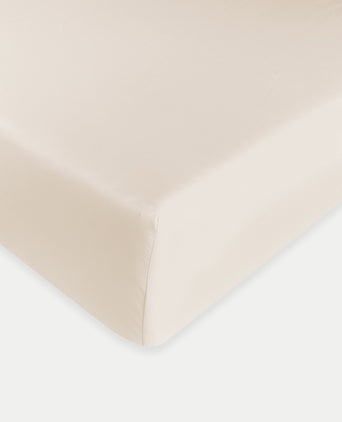 Fitted Sheet Egyptian Cotton Percale 400TC | Chalk White Fitted Sheet Egyptian Cotton Percale 400TC | Chalk White