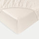 Egyptian Cotton Fitted Sheet Sateen 400TC | Cream | Outlet