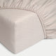 Fitted Sheet 100% Washed Linen | Oat
