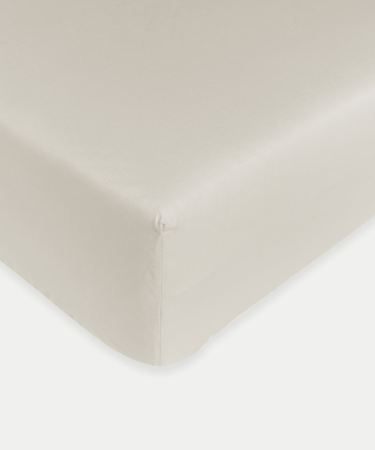 Duvet Cover Set & Fitted Sheet Percale | Greige