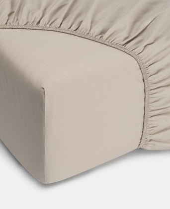 Fitted Sheet Egyptian Cotton Percale 400TC | Latte Fitted Sheet Egyptian Cotton Percale 400TC | Latte