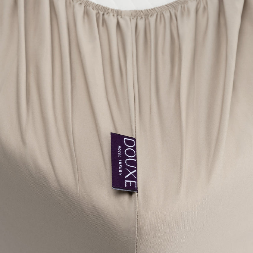 Kids Fitted Sheet Egyptian Cotton Percale 400TC Latte - Petit Hôtel