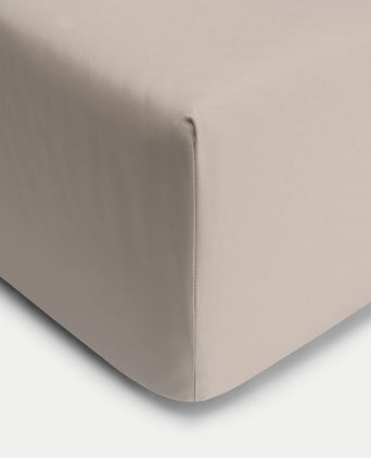 Fitted Sheet Egyptian Cotton Percale 400TC | Latte Fitted Sheet Egyptian Cotton Percale 400TC | Latte