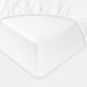 Duvet Cover Set & Fitted Sheet Egyptian Cotton Percale | Carmel White