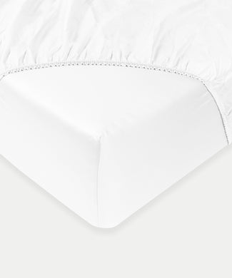 Egyptian Cotton Fitted Sheet Sateen 400TC | White Egyptian Cotton Fitted Sheet Sateen 400TC | White