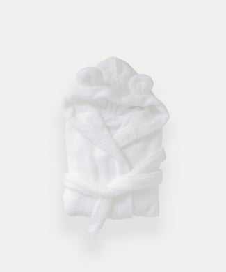 Bathrobe Kids zero-twist cotton | White Bathrobe Kids zero-twist cotton | White