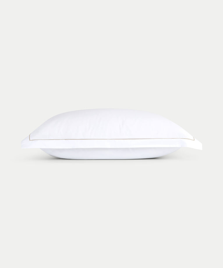Set of 2 Pillowcases Egyptian Cotton Percale 400TC | Carmel