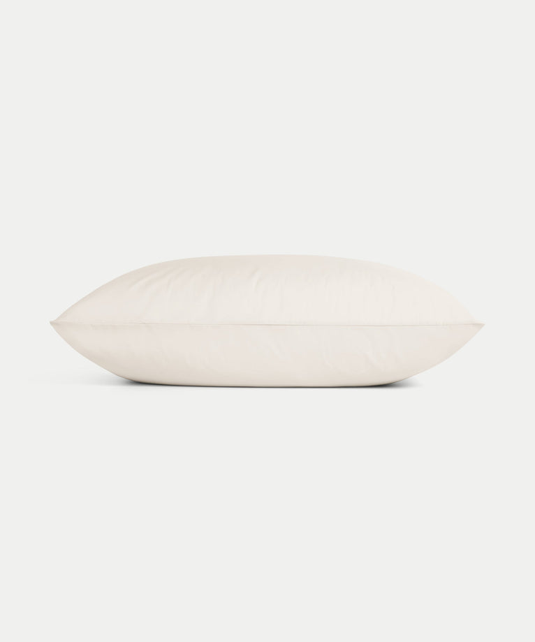 Set of 2 Pillowcases Egyptian Cotton Percale 400TC | Chalk White